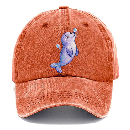 Seal Bubble Snoot Sea Sprite Classic Cap – Terracotta Clay