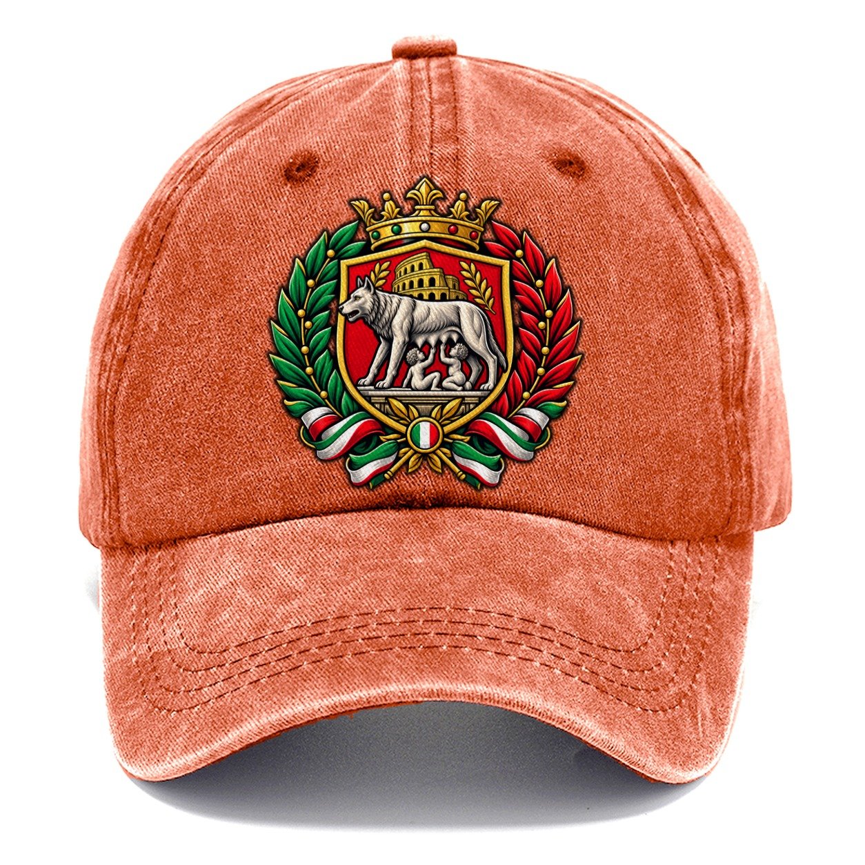 Italy Heraldic Crest Country Logos Classic Cap – Terracotta Clay