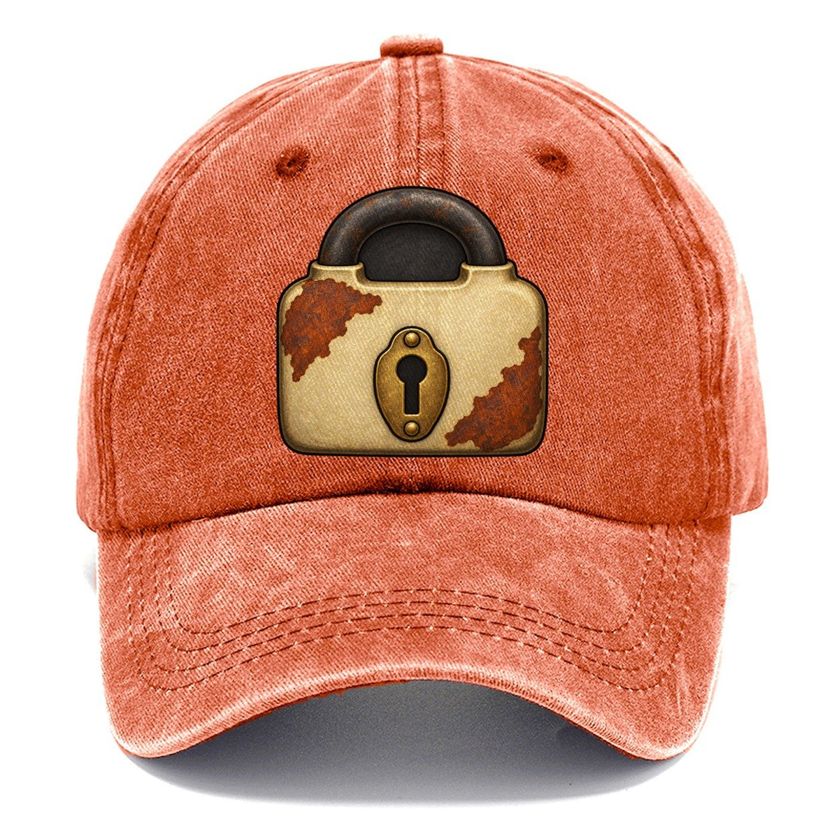 The Old Padlock Treasure Hunting Classic Cap – Terracotta Clay