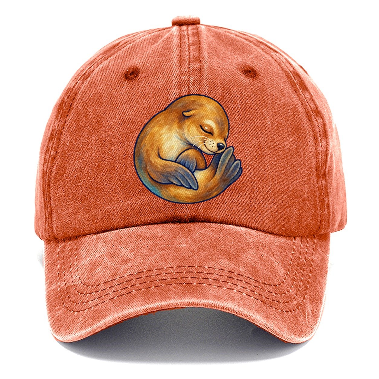 Sea Lion Curled Nap Sea Sprite Classic Cap – Terracotta Clay