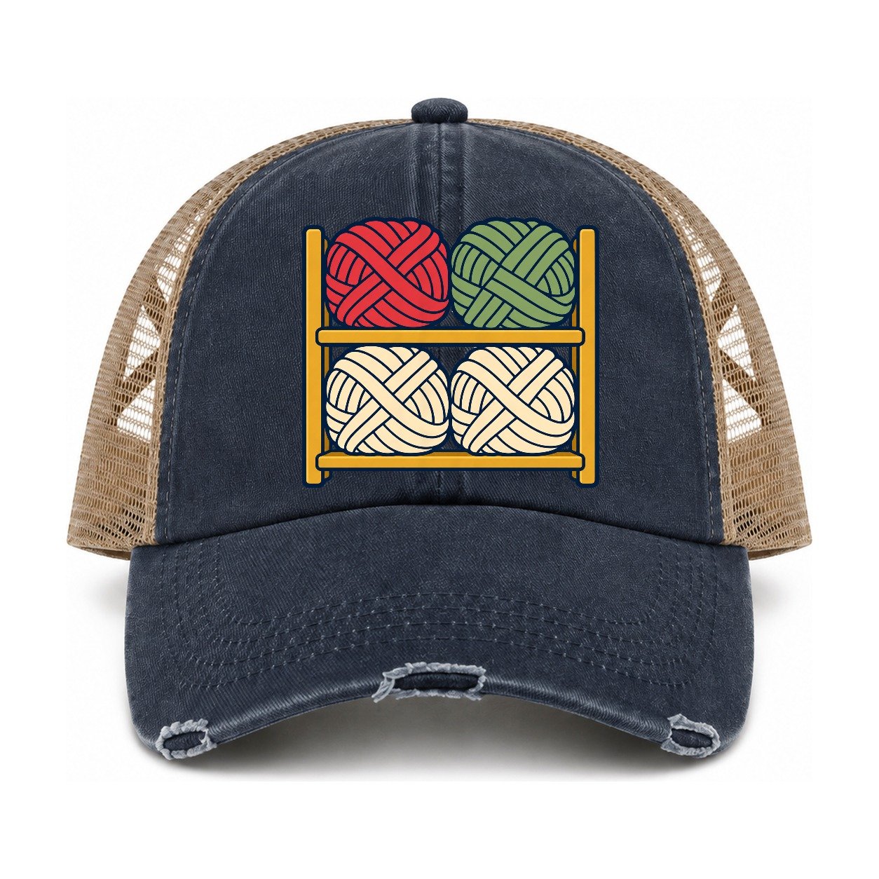 Navy-Khaki — front view
