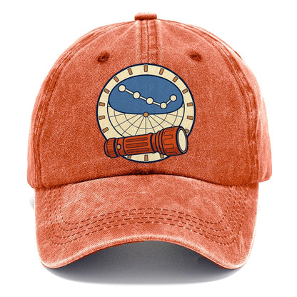 Red Torch And Planisphere Astronomy And Stargazing Classic Cap – Terracotta Clay