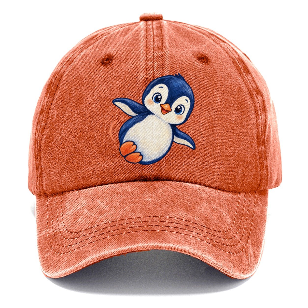 Penguin Side Slide Sea Sprite Classic Cap – Terracotta Clay