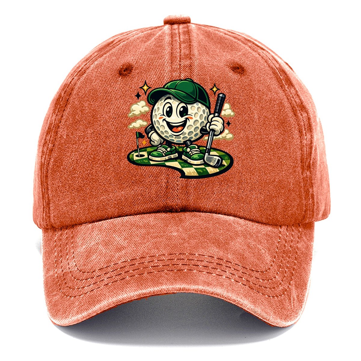 Green Fairway Mascot Classic Cap – Terracotta Clay