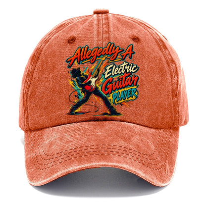 Allegedly A Electric Guitar Player Music Instruments Classic Cap – Terracotta Clay