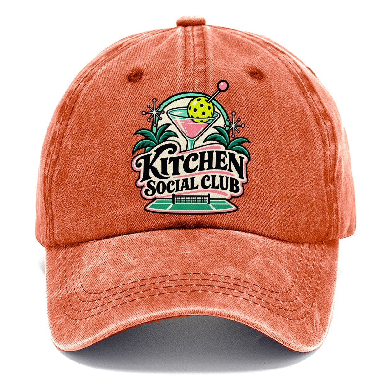 Kitchen Social Club Pickleball Life Classic Cap – Terracotta Clay