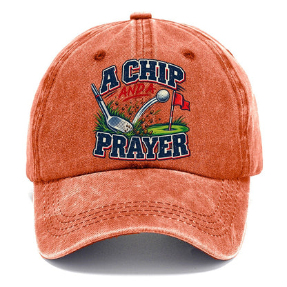 A Chip And A Prayer Golf Life Classic Cap – Terracotta Clay