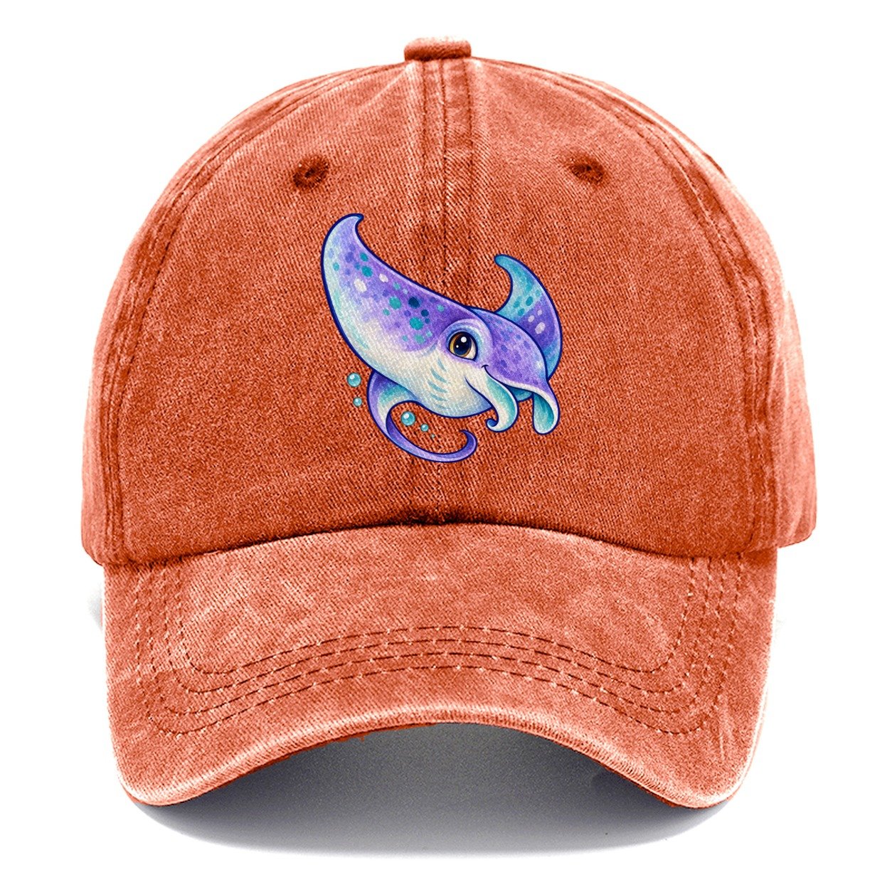 Manta Ray Barrel Turn Sea Sprite Classic Cap – Terracotta Clay