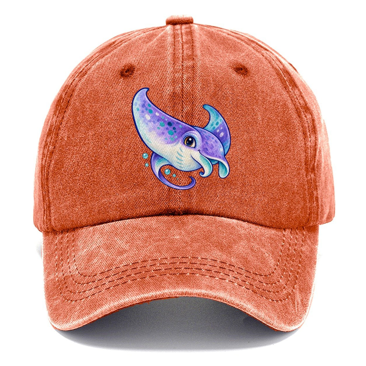 Manta Ray Barrel Turn Sea Sprite Classic Cap – Terracotta Clay