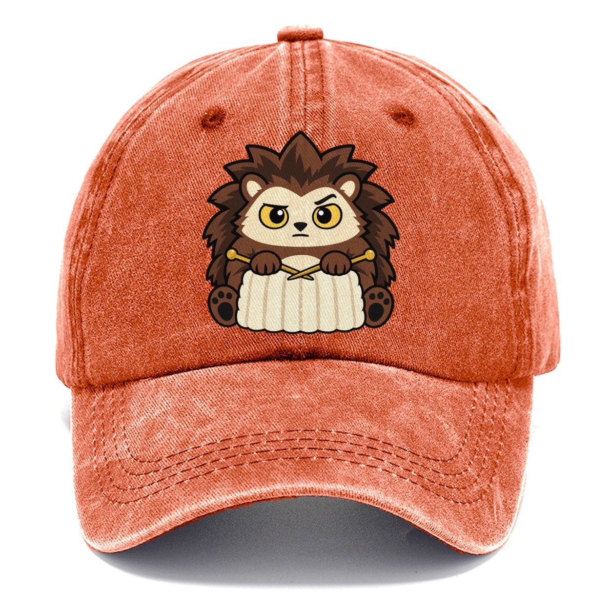 Knitting Hedgehog Yarn Crafts Classic Cap – Terracotta Clay