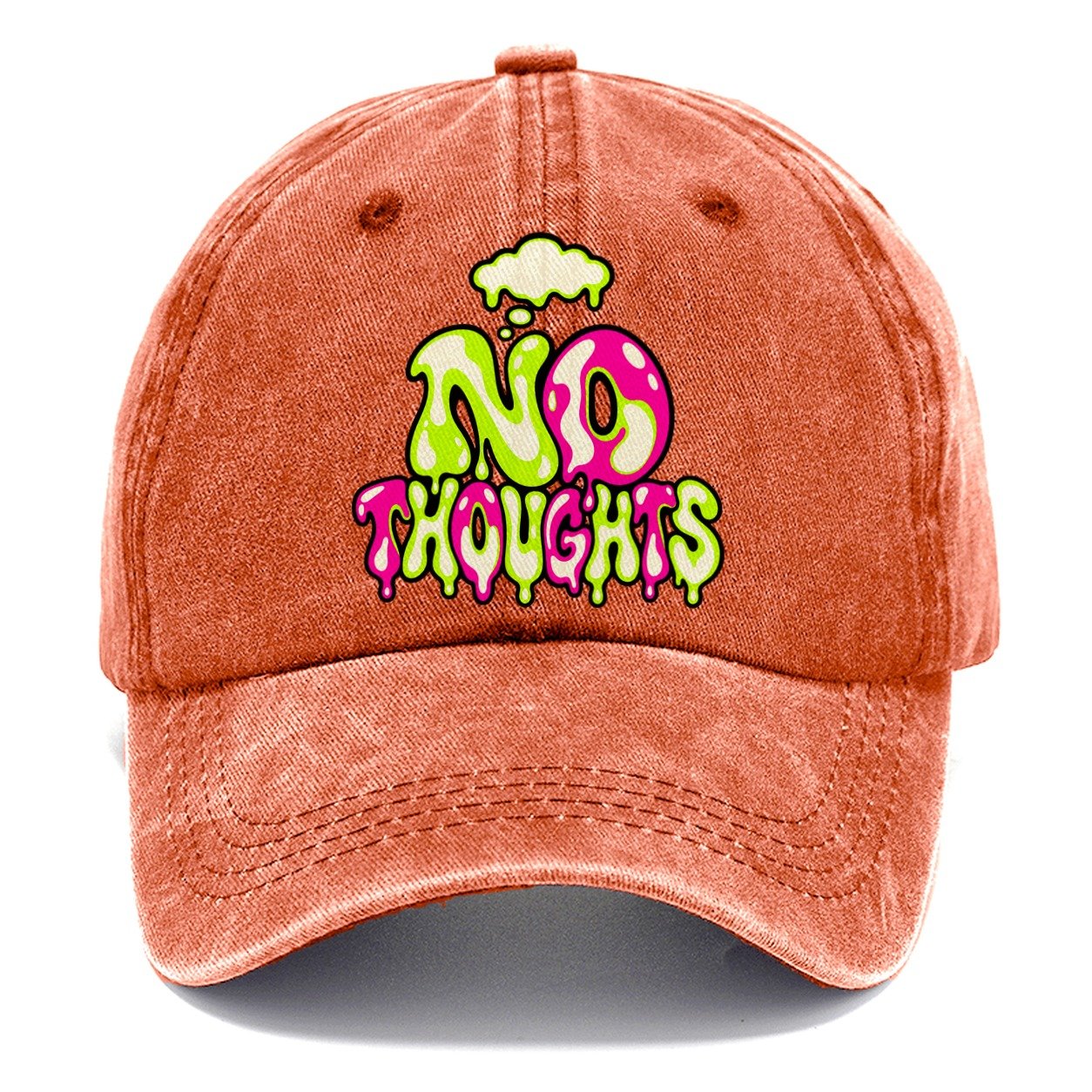 No Thoughts Crazy Styles Classic Cap – Terracotta Clay
