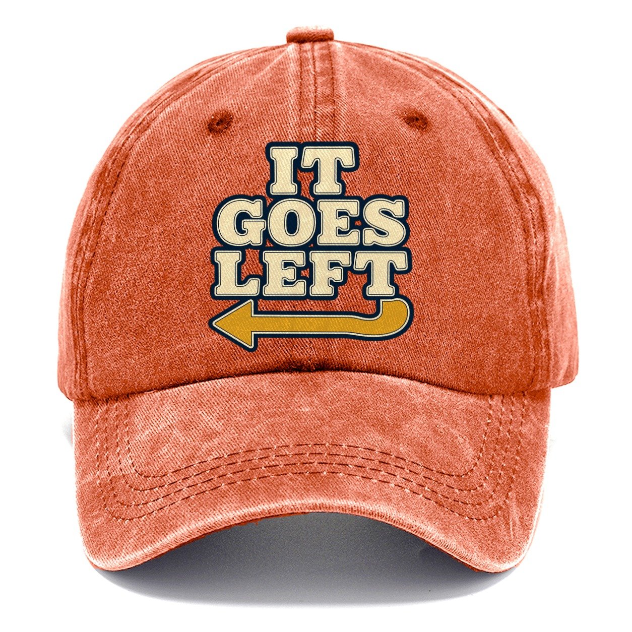 It Goes Left Rock Climbing Classic Cap – Terracotta Clay