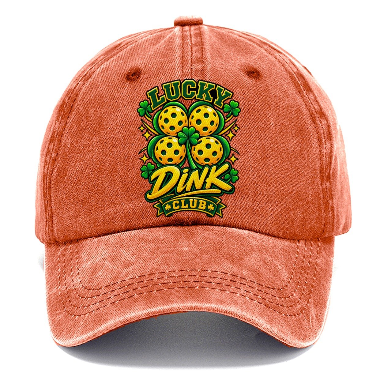 Lucky Dink Club Pickleball Life Classic Cap – Terracotta Clay