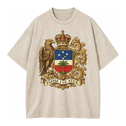 South Africa Springbok Emblem Springbok With Protea Green Go Vintage T-shirt – Off White