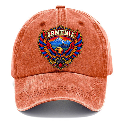 Armenia Retro Badge Country Logos Classic Cap – Terracotta Clay