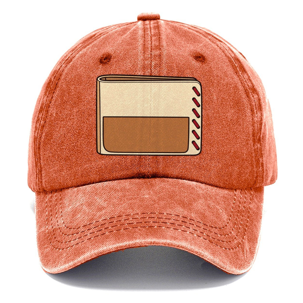 Bifold Wallet Study Leathercraft Classic Cap – Terracotta Clay
