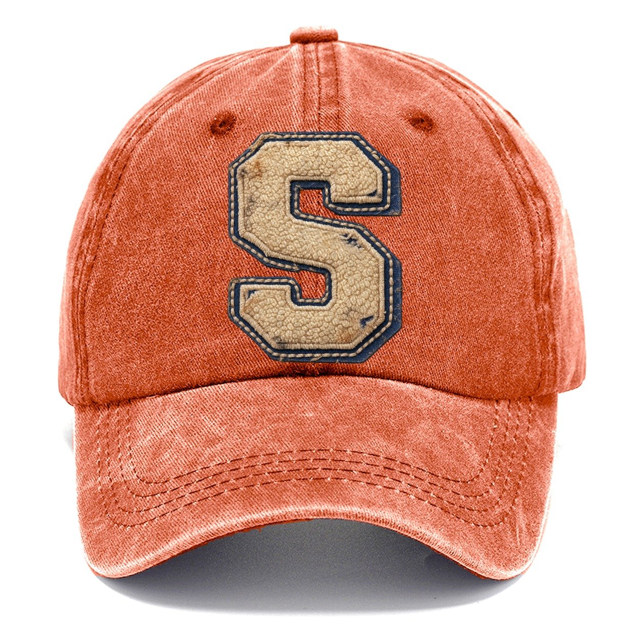 Varsity Chenille S Monogram Classic Cap – Terracotta Clay