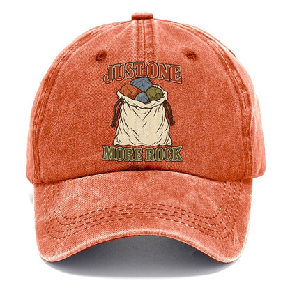 Just One More Rock Rocks And Minerals Classic Cap – Terracotta Clay