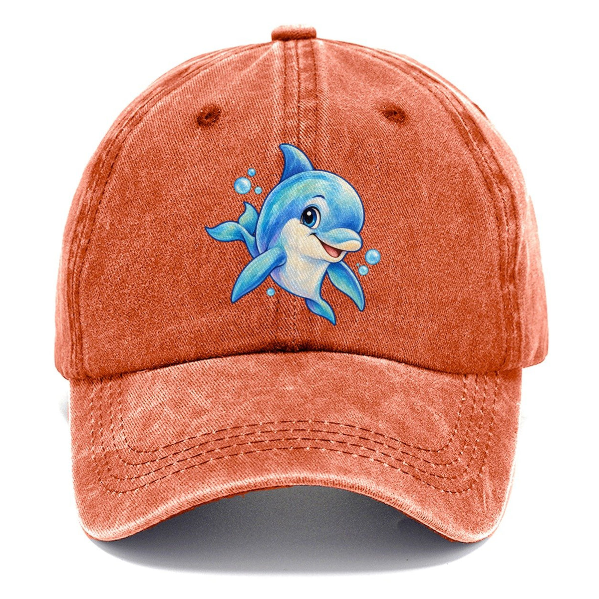 Dolphin Three Quarter Swim Sea Sprite Classic Cap – Terracotta Clay