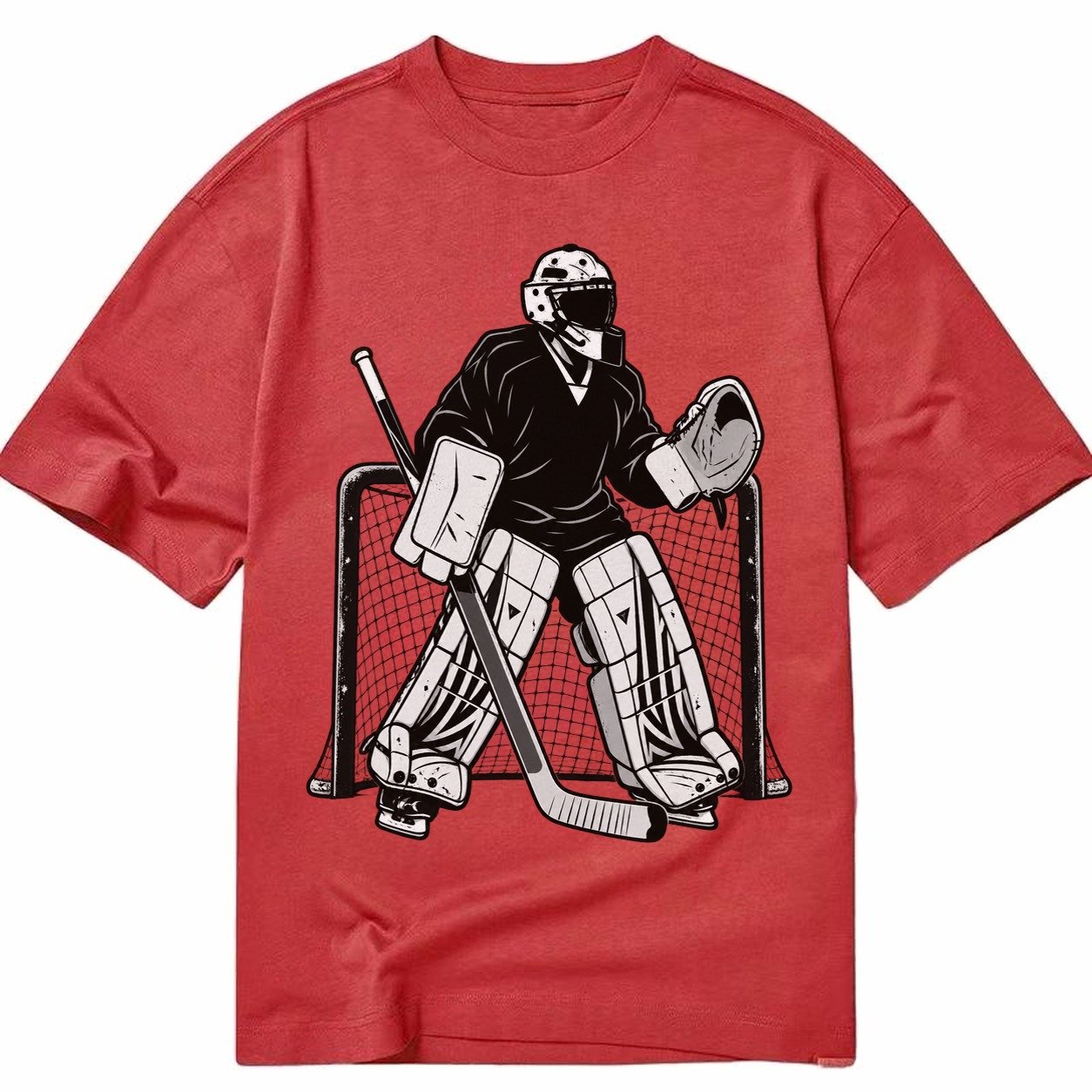 Hockey Goalie Classic T-shirt – Red