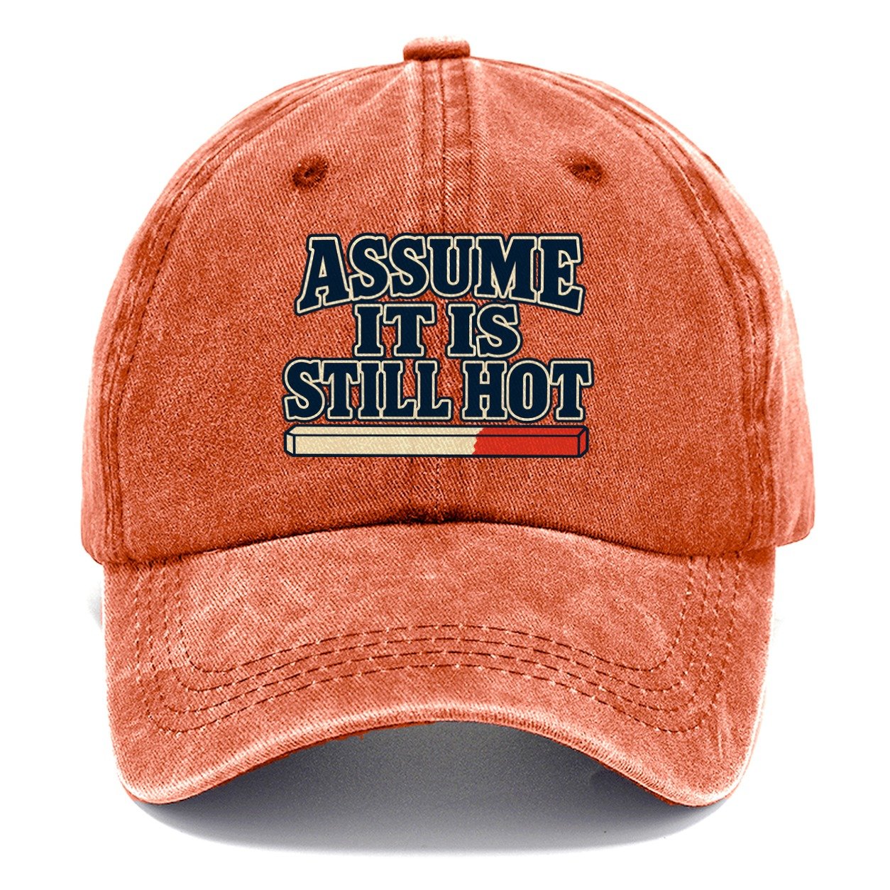 Assume It Is Still Hot Blacksmithing Classic Cap – Terracotta Clay