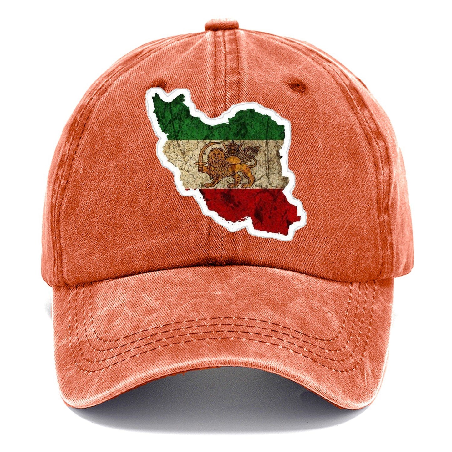 Iran Map Sticker Classic Cap – Terracotta Clay