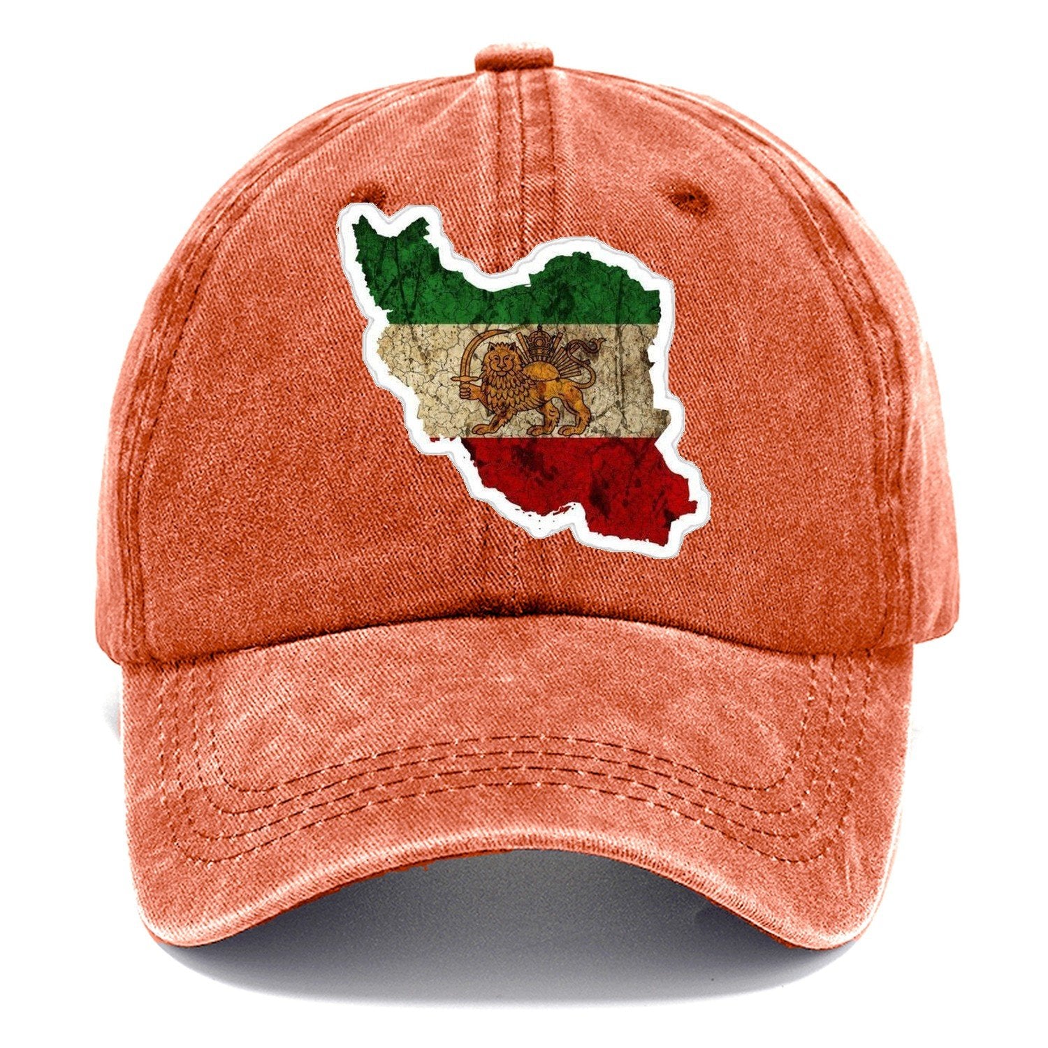 Iran Map Sticker Classic Cap – Terracotta Clay