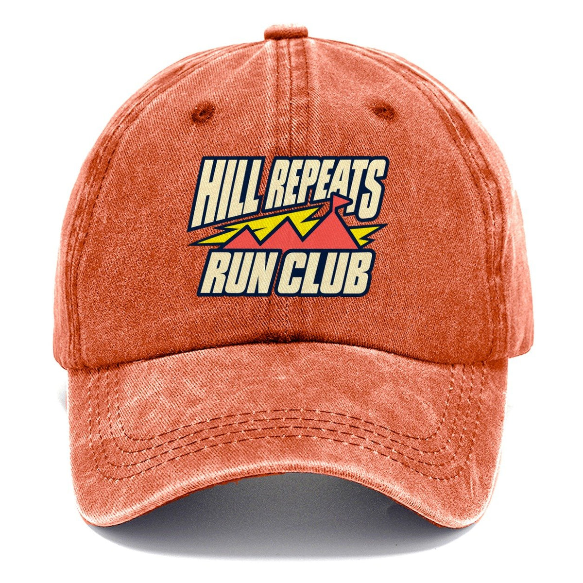 Hill Repeats Run Club 90S Running Clubs Classic Cap – Terracotta Clay