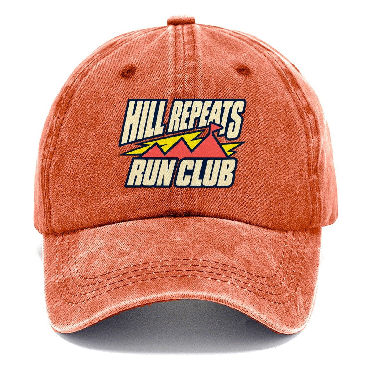 Hill Repeats Run Club 90S Running Clubs Classic Cap – Terracotta Clay