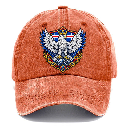 Iceland Heraldic Crest Country Logos Classic Cap – Terracotta Clay