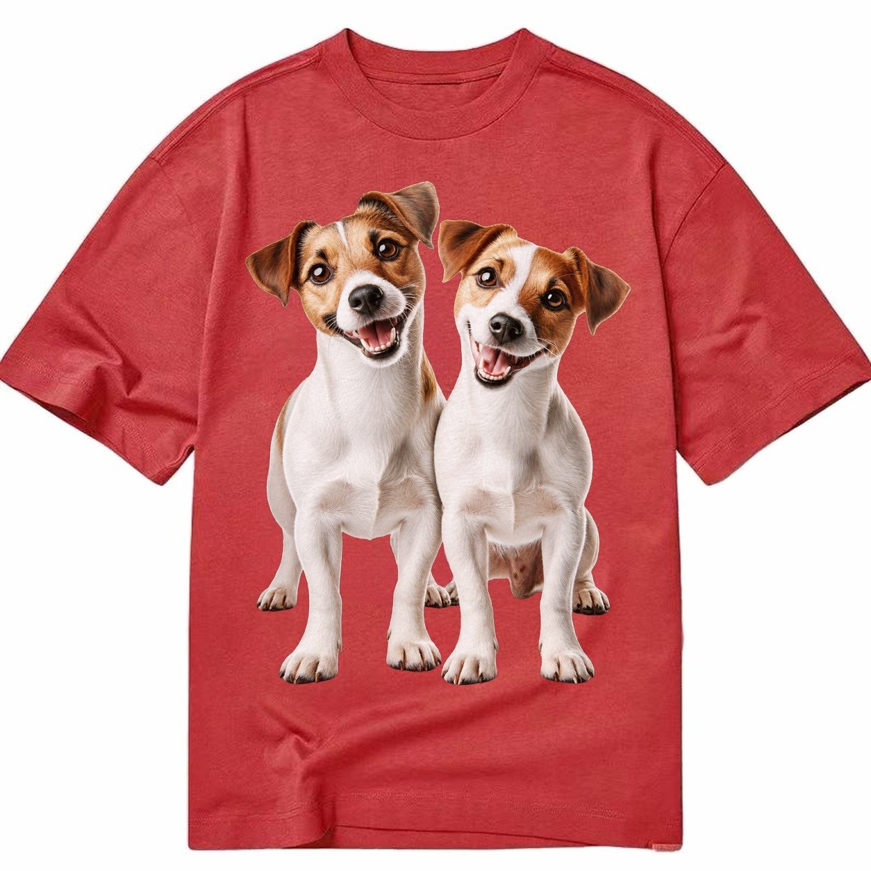 Two Jack Russels Classic T-shirt – Red