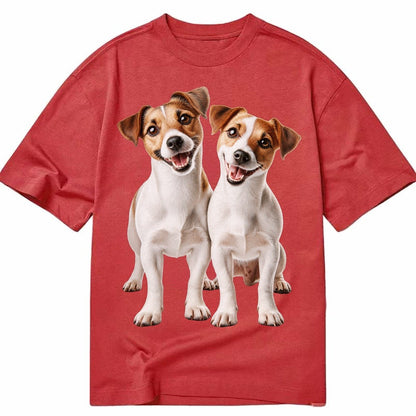 Two Jack Russels Classic T-shirt – Red