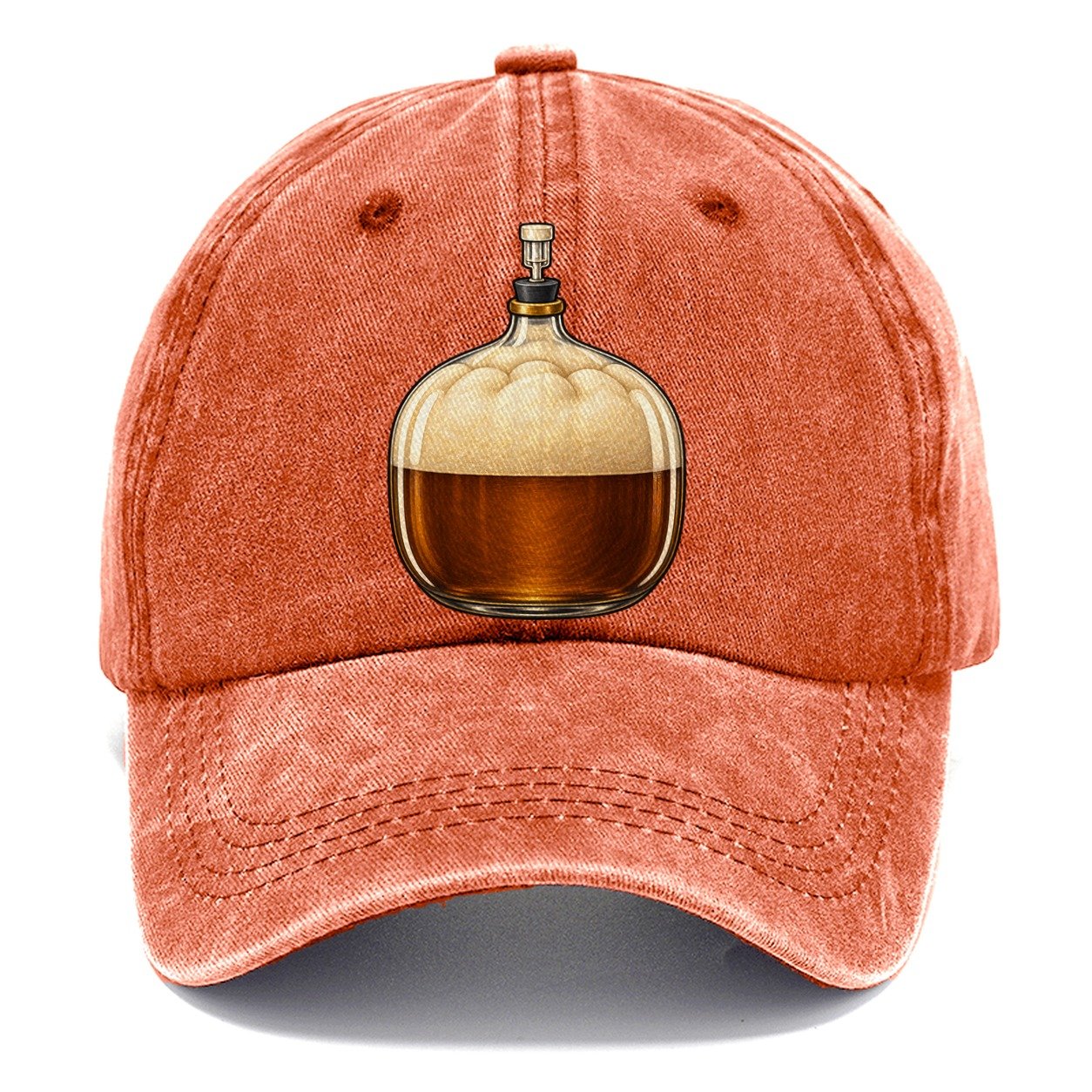Carboy Of Fermenting Wort Homebrewing Classic Cap – Terracotta Clay