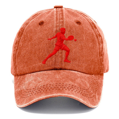 Table Tennis Forehand Loop Micro Motion Mark Classic Cap – Terracotta Clay