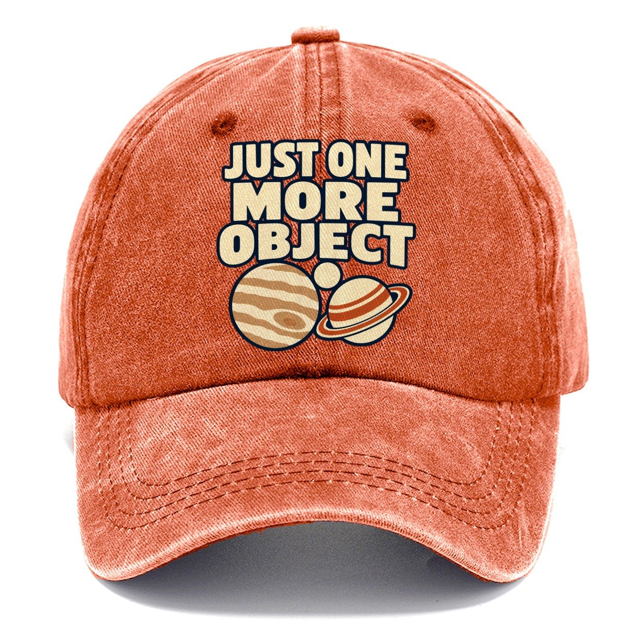 Just One More Object Astronomy And Stargazing Classic Cap – Terracotta Clay