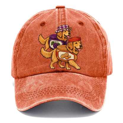 2 Golden Retrievers In Halloween Costumes Hdp 16 Parade Lineup Halloween Dog Parade Classic Cap – Terracotta Clay