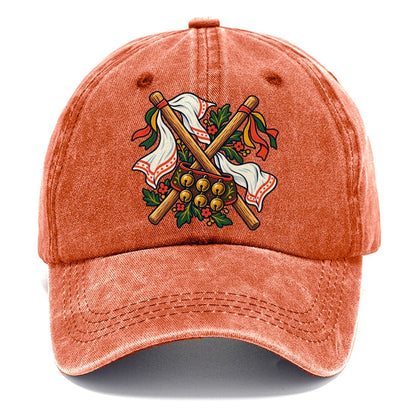 Morris Dance Bells Sticks And Handkerchiefs Uk Culture Heritage Classic Cap – Terracotta Clay
