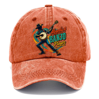 Allegedly A Banjo Player Music Instruments Classic Cap – Terracotta Clay
