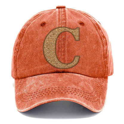 Woven Tweed C Monogram Classic Cap – Terracotta Clay