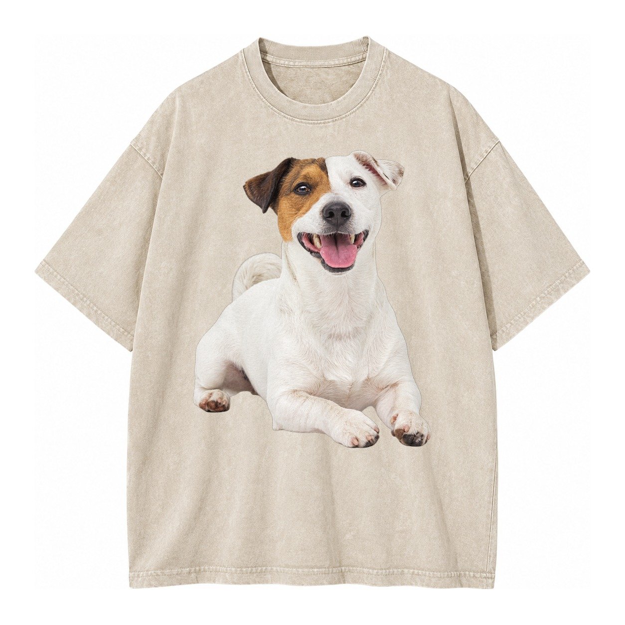 Jack Russell Terrier Dog Vintage T-shirt – Off White