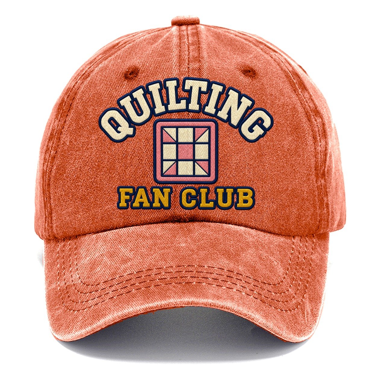 Quilting Fan Club Classic Cap – Terracotta Clay
