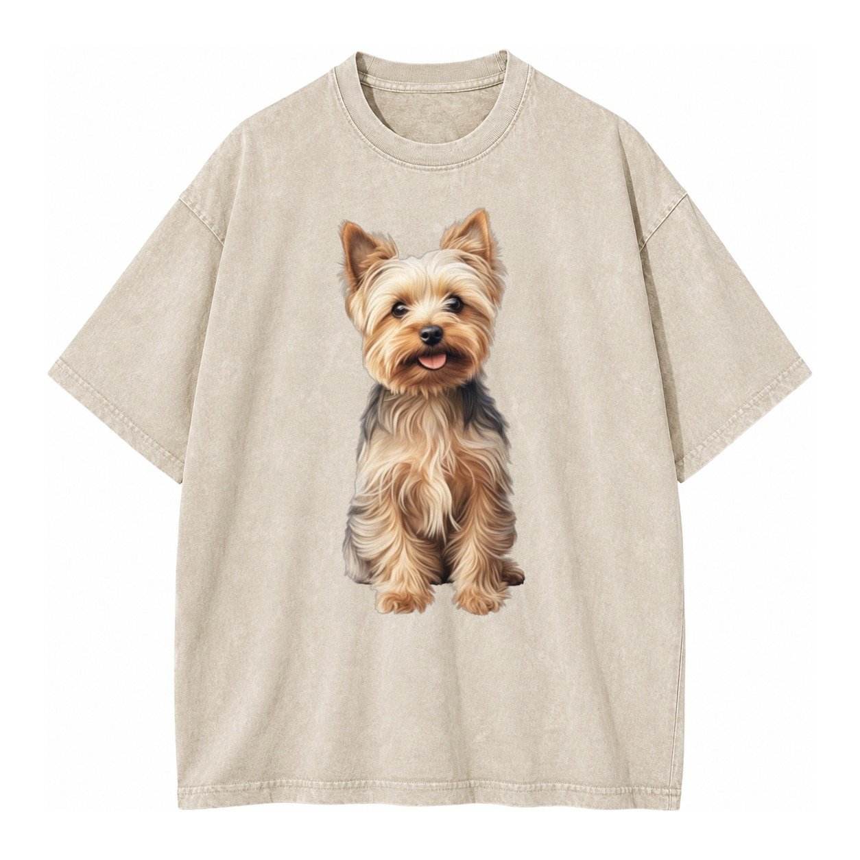 Yorkshire Terrier Dog Vintage T-shirt – Off White