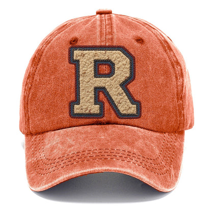 Varsity Chenille R Monogram Classic Cap – Terracotta Clay
