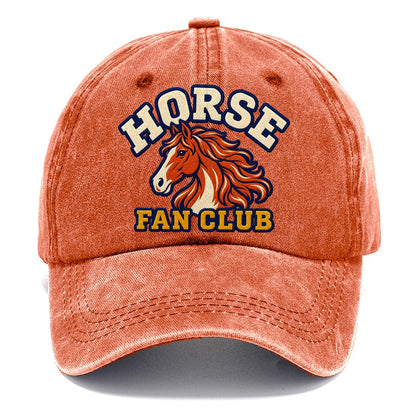 Horse Fan Club Classic Cap – Terracotta Clay