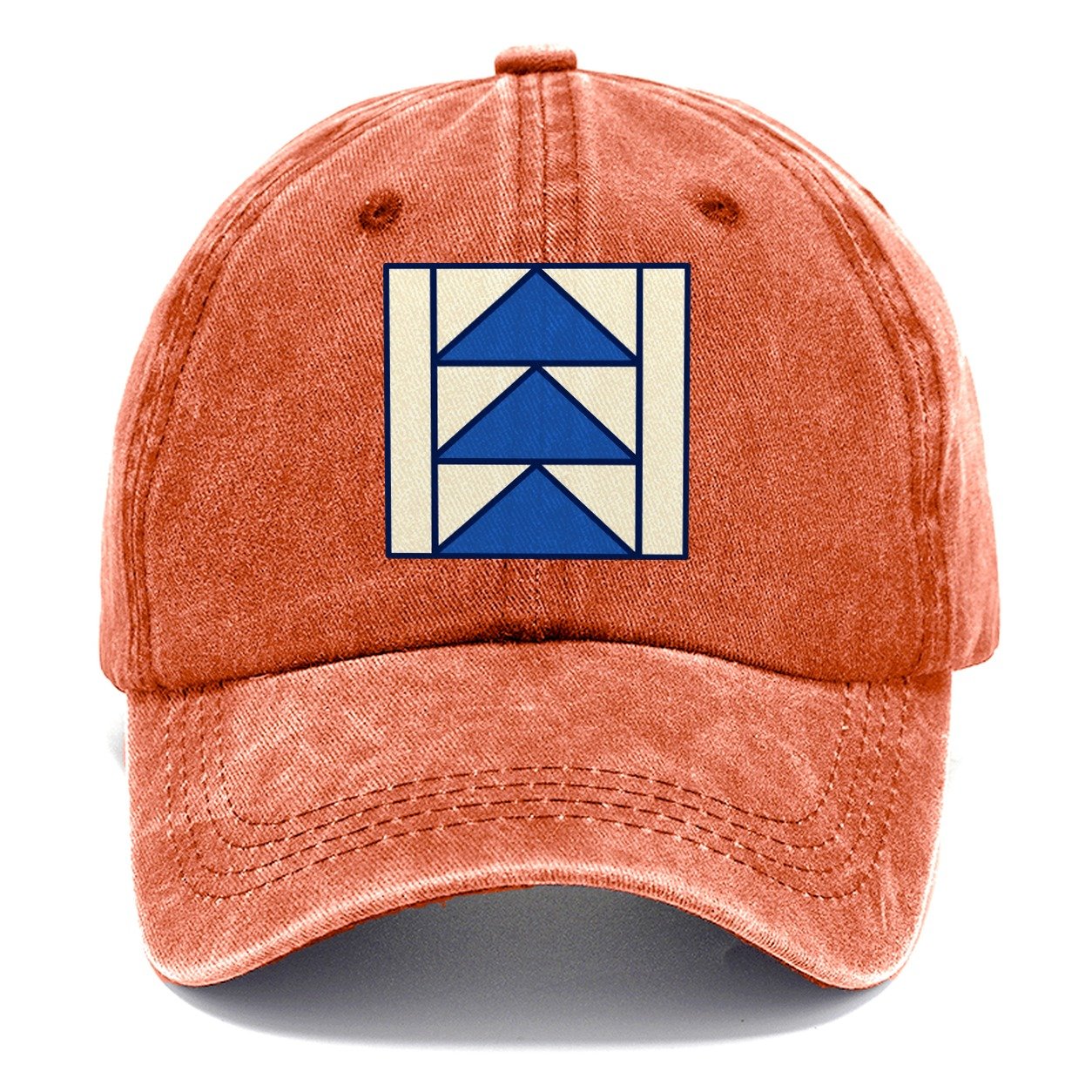 Flying Geese Column Sewing And Quilting Classic Cap – Terracotta Clay