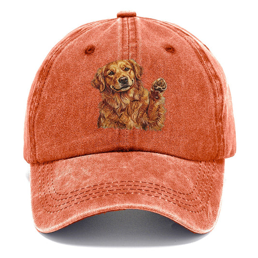 Golden Retriever Embroidered Classic Cap – Terracotta Clay