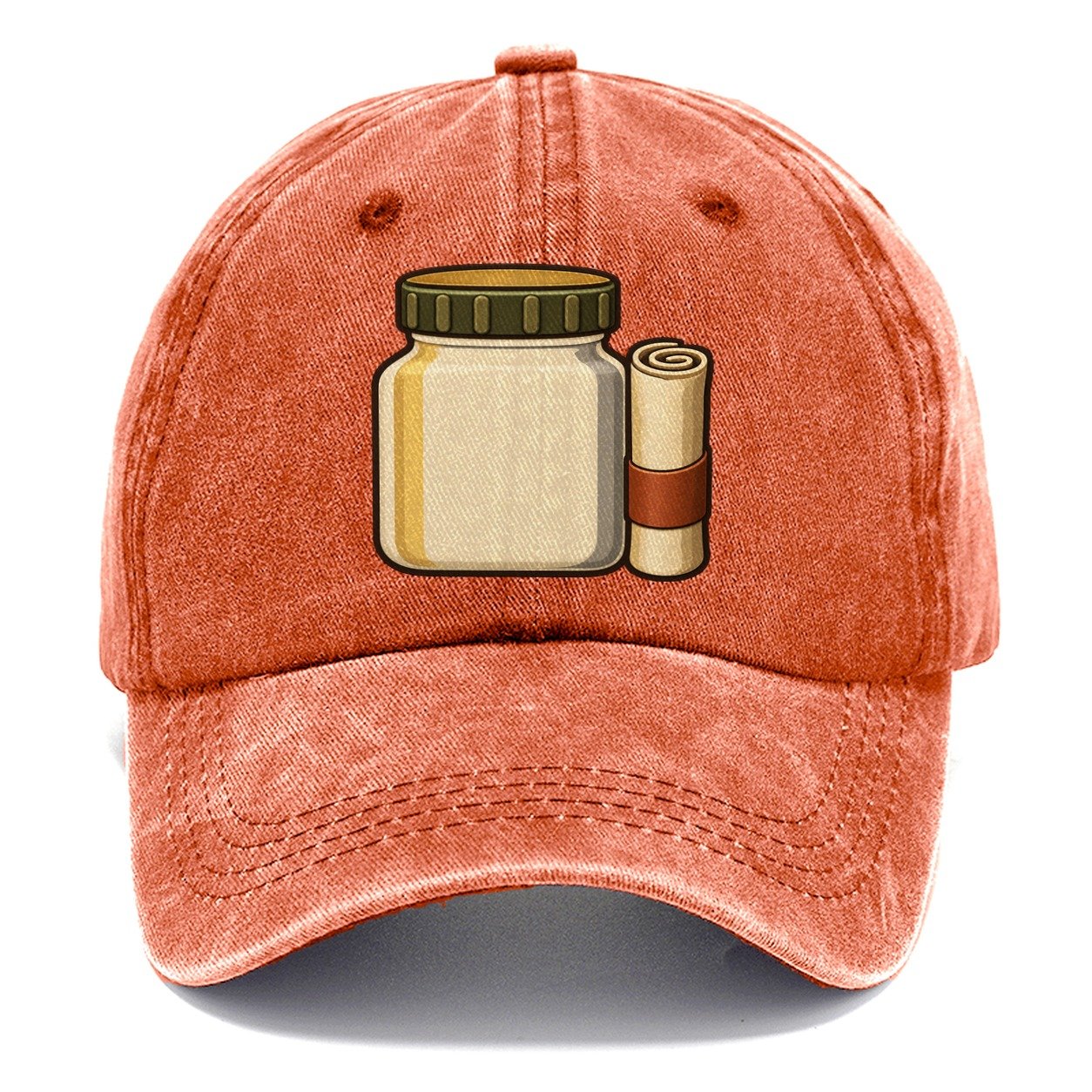 Jar Cache And Log Roll Geocaching Classic Cap – Terracotta Clay