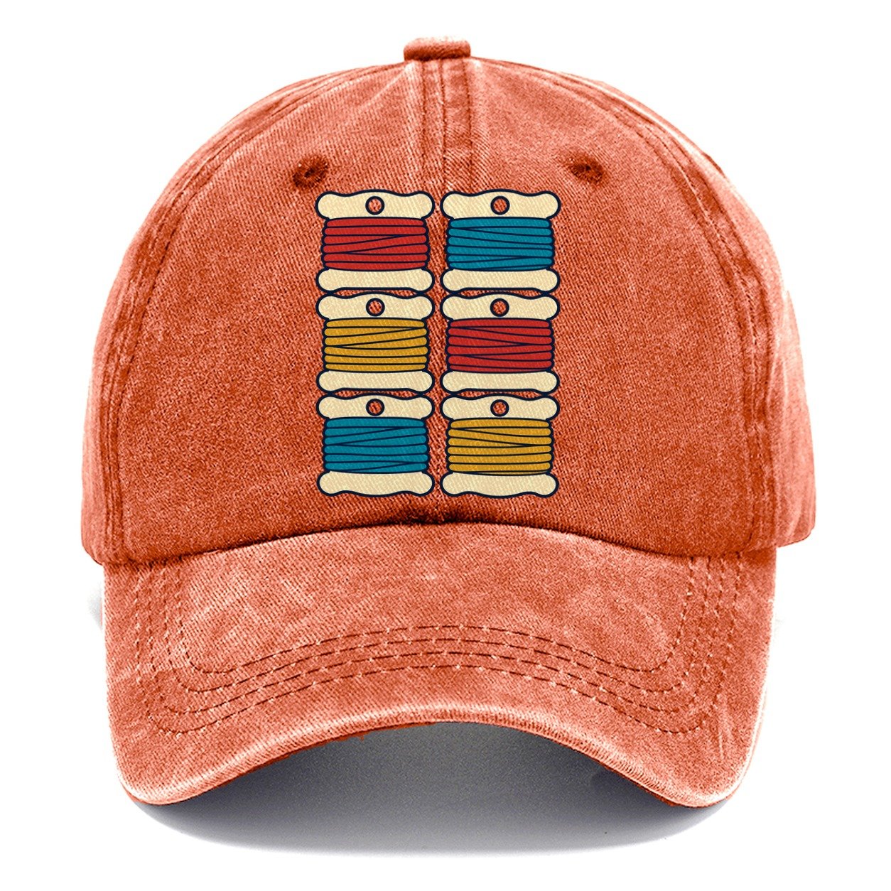 Floss Bobbin Block And Needlework Classic Cap – Terracotta Clay
