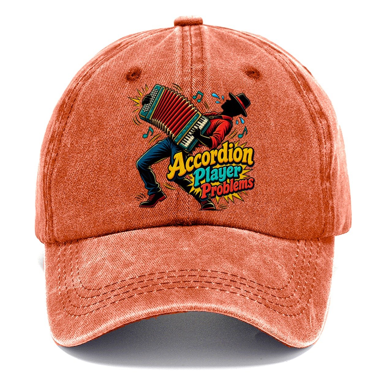 Accordion Player Problems Music Instruments Classic Cap – Terracotta Clay