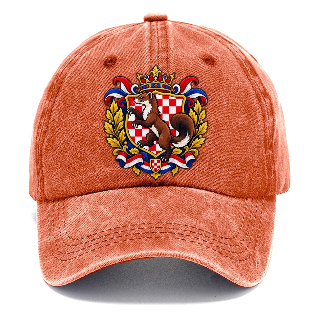 Croatia Heraldic Crest Country Logos Classic Cap – Terracotta Clay